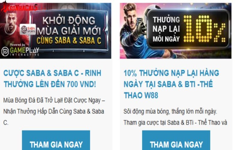 Ngập tràn ưu đãi hấp dẫn khi tham gia cá cược bóng đá tại nhà cái này